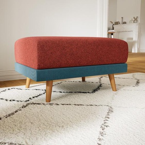 Polsterhocker Jeansblau - Eleganter Polsterhocker: Hochwertige Qualität, einzigartiges Design - 80 x 48 x 60 cm, Individuell konfigurierbar