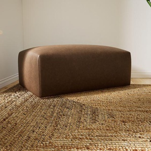 Polsterhocker Kaffeebraun - Eleganter Polsterhocker: Hochwertige Qualität, einzigartiges Design - 100 x 42 x 64 cm, Individuell konfigurierbar