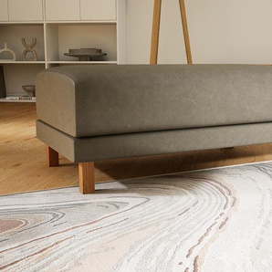 Polsterhocker Kiesgrau - Eleganter Polsterhocker: Hochwertige Qualität, einzigartiges Design - 100 x 42 x 60 cm, Individuell konfigurierbar