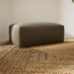 Polsterhocker Kiesgrau - Eleganter Polsterhocker: Hochwertige Qualität, einzigartiges Design - 100 x 42 x 64 cm, Individuell konfigurierbar