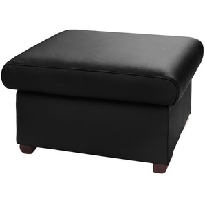 Polsterhocker Lamexa 70 x 44 x 60cm Schwarz/Schwarz
