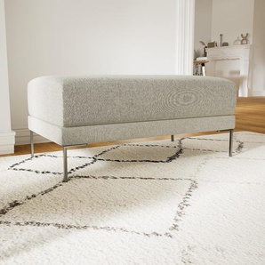 Polsterhocker Lichtgrau - Eleganter Polsterhocker: Hochwertige Qualität, einzigartiges Design - 100 x 48 x 60 cm, Individuell konfigurierbar