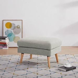 Polsterhocker Limeri 72 x 47 x 49cm Grau/Hellgrau Filz Blix: Hellgrau