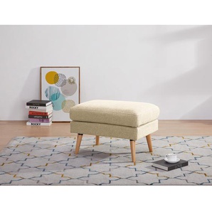 Polsterhocker Limeri 72 x 47 x 49cm Beige/Beige Filz Blix: Beige