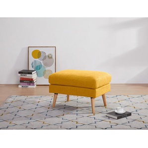 Polsterhocker Limeri 72 x 47 x 49cm Gelb/Senfgelb Filz Blix: Senfgelb