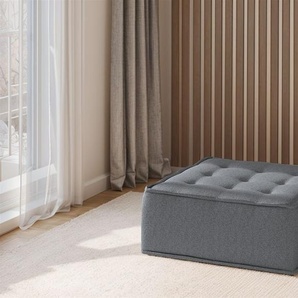 Polsterhocker Modul SANDE Stoff Alpine Anthrazit