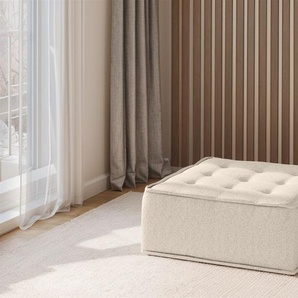 Polsterhocker Modul SANDE Stoff Alpine Beige