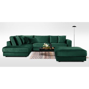 Polsterhocker Oakey I 112 x 42 x 112cm Grün/Antikgrün