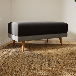 Polsterhocker Samt Sandgrau - Eleganter Polsterhocker: Hochwertige Qualität, einzigartiges Design - 100 x 48 x 60 cm, Individuell konfigurierbar