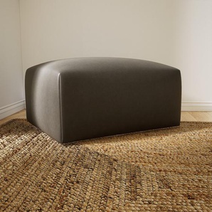 Polsterhocker Schiefergrau - Eleganter Polsterhocker: Hochwertige Qualität, einzigartiges Design - 80 x 42 x 64 cm, Individuell konfigurierbar