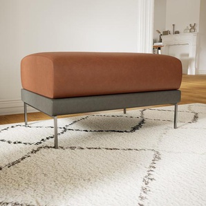 Polsterhocker Schiefergrau - Eleganter Polsterhocker: Hochwertige Qualität, einzigartiges Design - 80 x 48 x 60 cm, Individuell konfigurierbar