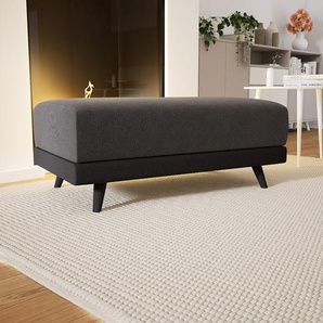 Polsterhocker Schwarz - Eleganter Polsterhocker: Hochwertige Qualität, einzigartiges Design - 100 x 42 x 60 cm, Individuell konfigurierbar