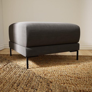 Polsterhocker Steingrau - Eleganter Polsterhocker: Hochwertige Qualität, einzigartiges Design - 60 x 42 x 60 cm, Individuell konfigurierbar