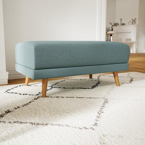 Polsterhocker Taubenblau - Eleganter Polsterhocker: Hochwertige Qualität, einzigartiges Design - 100 x 48 x 60 cm, Individuell konfigurierbar