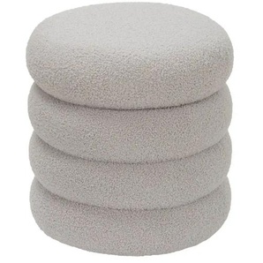 Polsterhocker  Teddy ¦ grau ¦ Maße (cm): B: 41 H: 42 T: 41.0