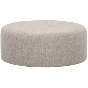 Polsterhocker Vagnas I 80 x 80 x 30cm Grau/Lichtgrau Webstoff Nere: Hellgrau