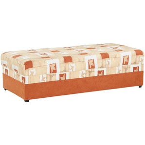 Polsterbett - orange - Materialmix - 93 cm - 54 cm | Möbel Kraft