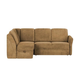 Polstermöbel Oelsa Ecksofa  Luna ¦ braun ¦ Maße (cm): B: 224 H: 91 T: 160.0