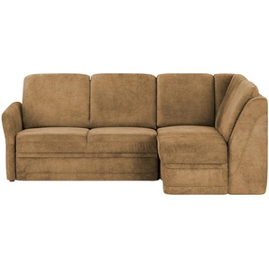 Polstermöbel Oelsa Ecksofa  Luna ¦ braun ¦ Maße (cm): B: 224 H: 91 T: 160