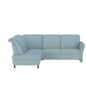 Polstermöbel Oelsa Ecksofa  Mallorca ¦ blau ¦ Maße (cm): B: 258 H: 92 T: 198.0
