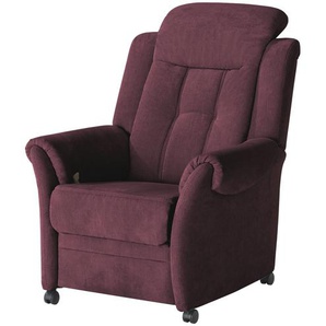 Polstermöbel Oelsa Fernsehsessel  Andorra - rot - Materialmix - 87 cm - 108 cm - 110 cm | Möbel Kraft