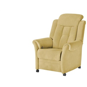 Polstermöbel Oelsa Fernsehsessel auf Rollen Andorra ¦ gelb ¦ Maße (cm): B: 87 H: 108 T: 110.0