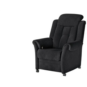 Polstermöbel Oelsa Fernsehsessel auf Rollen Andorra - schwarz - Materialmix - 87 cm - 108 cm - cm 110,0 | Möbel Kraft