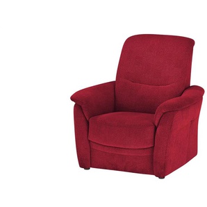 Polstermöbel Oelsa Sessel Sarah - rot - Materialmix - 93 cm - 98 cm - cm 92,0 | Möbel Kraft
