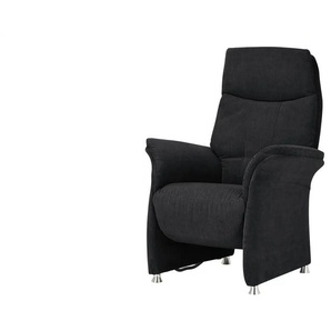 Polstermöbel Oelsa TV-Sessel   Madrid - schwarz - Materialmix - 80 cm - 110 cm - 88 cm | Möbel Kraft