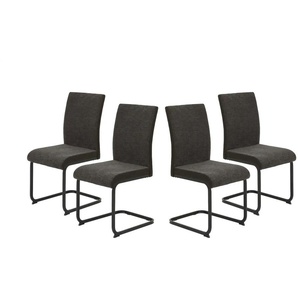 Polsterschwingstuhl 4er-Set - braun - Materialmix - 52 cm - 92 cm | Möbel Kraft