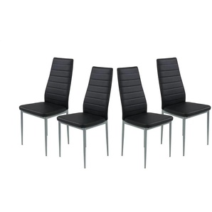 Polsterschwingstuhl 4er-Set - schwarz - Materialmix - 44 cm - 98 cm | Möbel Kraft
