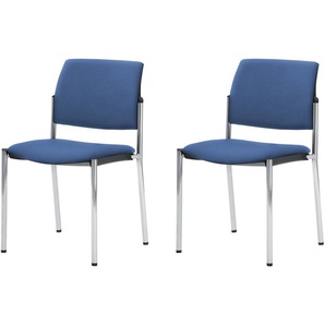 Polsterstuhl  2er Set - blau - Materialmix - 49 cm - 83 cm - 56 cm | Möbel Kraft