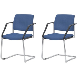 Polsterstuhl  2er Set - blau - Materialmix - 59 cm - 83 cm - 56 cm | Möbel Kraft