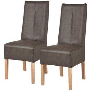 Polsterstuhl 2er Set Buche braun - braun - Materialmix - 44 cm - 103 cm - 63 cm | Möbel Kraft
