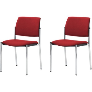 Polsterstuhl  2er Set MyPlano ¦ rot ¦ Maße (cm): B: 49 H: 83 T: 56.0