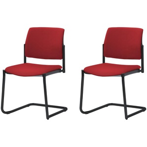 Polsterstuhl  2er Set MyPlano ¦ rot ¦ Maße (cm): B: 49 H: 83 T: 56.0