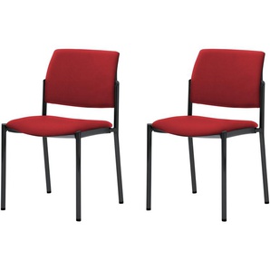 Polsterstuhl  2er Set MyPlano ¦ rot ¦ Maße (cm): B: 49 H: 83 T: 56.0