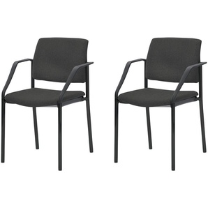 Polsterstuhl  2er Set MyPlano ¦ schwarz ¦ Maße (cm): B: 59 H: 83 T: 56.0