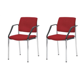 Polsterstuhl 2er Set - rot - Materialmix - 59 cm - 83 cm - cm 56,0 | Möbel Kraft