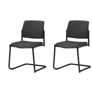 Polsterstuhl 2er Set - schwarz - Materialmix - 49 cm - 83 cm - cm 56,0 | Möbel Kraft