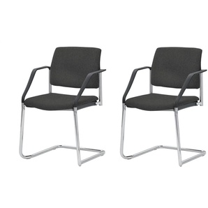Polsterstuhl 2er Set - schwarz - Materialmix - 59 cm - 83 cm - cm 56,0 | Möbel Kraft
