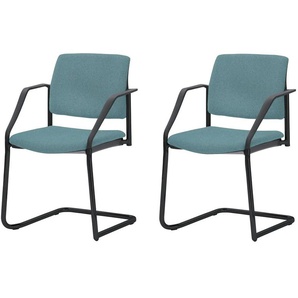 Polsterstuhl 2er Set - türkis/petrol - Materialmix - 59 cm - 83 cm - cm 56,0 | Möbel Kraft