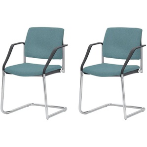 Polsterstuhl 2er Set - türkis/petrol - Materialmix - 59 cm - 83 cm - cm 56,0 | Möbel Kraft