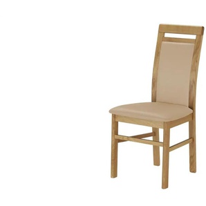 Polsterstuhl - beige - Materialmix - 47 cm - 100 cm - cm 54,0 | Möbel Kraft