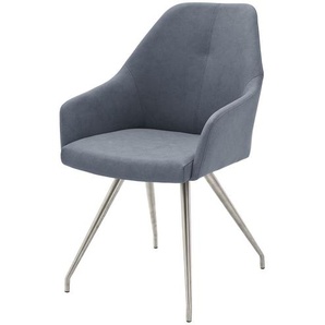Polsterstuhl - blau - Materialmix - 55 cm - 88 cm - 62 cm | Möbel Kraft