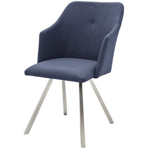 Polsterstuhl - blau - Materialmix - 55 cm - 88 cm - 62 cm | Möbel Kraft