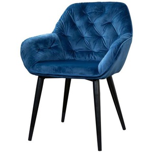 Polsterstuhl - blau - Materialmix - 62 cm - 82 cm | Möbel Kraft