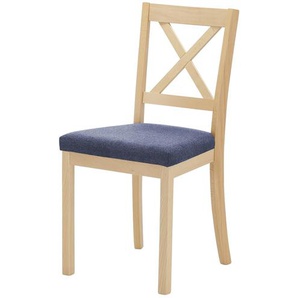Polsterstuhl - blau - Materialmix - 45 cm - 90 cm - 51 cm | Möbel Kraft