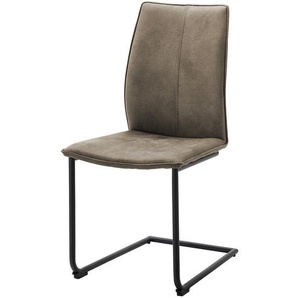 Polsterstuhl  Capri ¦ grau ¦ Maße (cm): B: 46 H: 93 T: 56.0