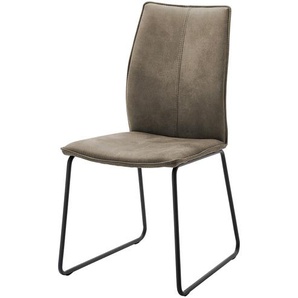 Polsterstuhl  Capri ¦ grau ¦ Maße (cm): B: 46 H: 93 T: 57